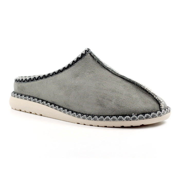 Apollonia Grey Mule Slipper