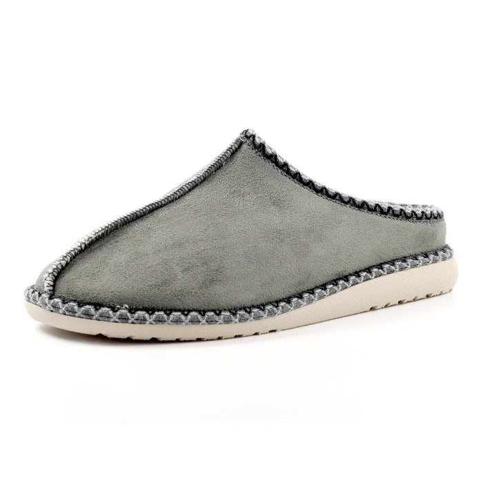 Apollonia Grey Mule Slipper