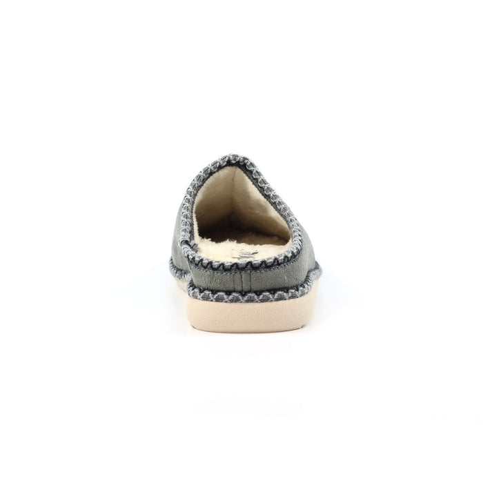 Apollonia Grey Mule Slipper