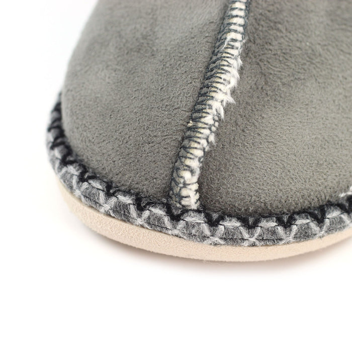 Apollonia Grey Mule Slipper