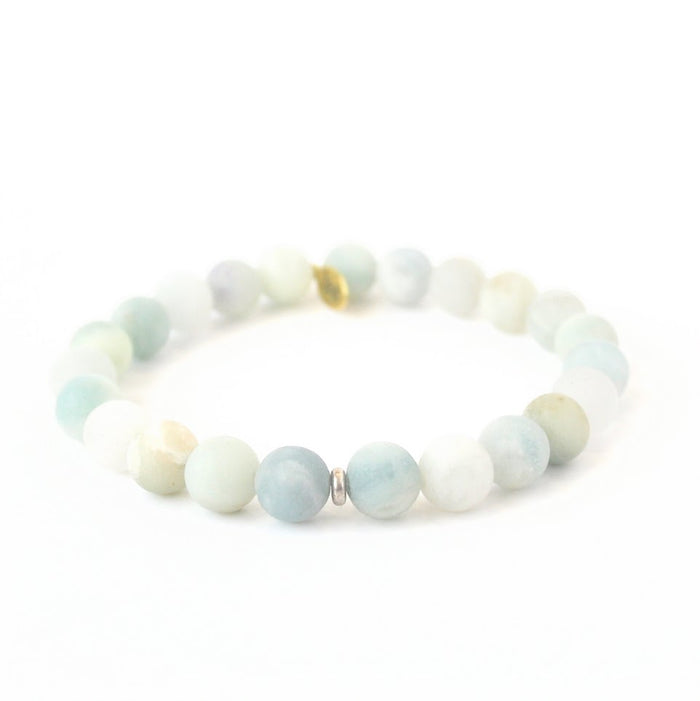 Aquamarine Bracelet + Jasper Stone Bracelet | Supreme Nurturer Duo