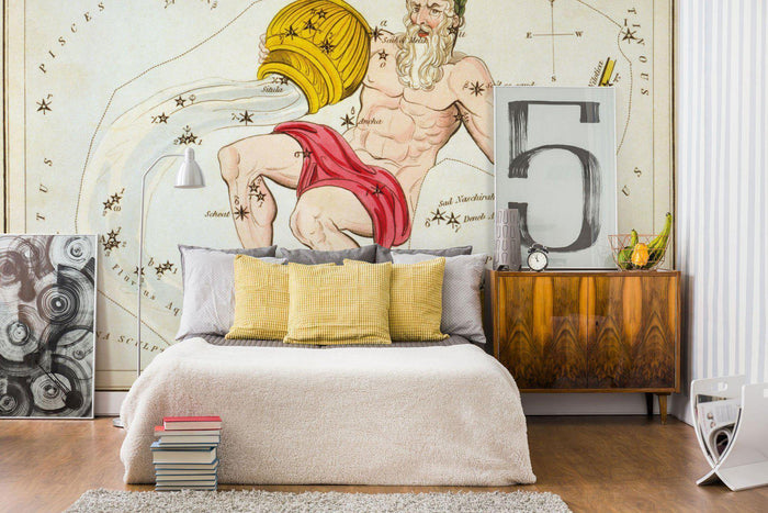 Aquarius Wall Mural-Wall Mural-Eazywallz