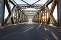 Asphalt Road Beneath the Bridge