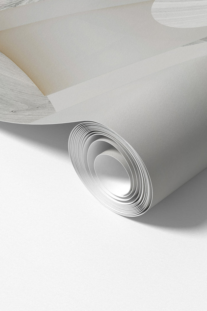 Roll of wallpaper featuring Astra Veil / Wood Wall Mural