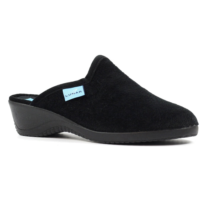 Audrey Black Mule Slipper