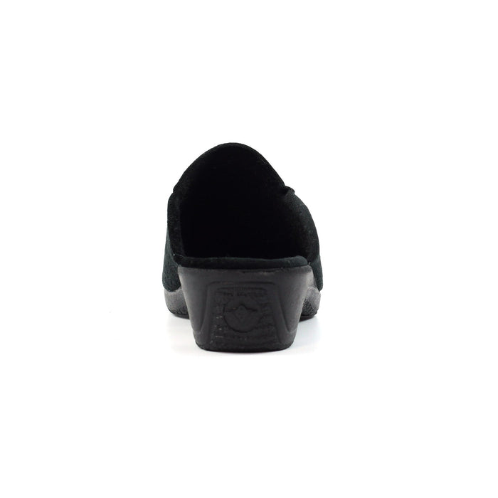 Audrey Black Mule Slipper