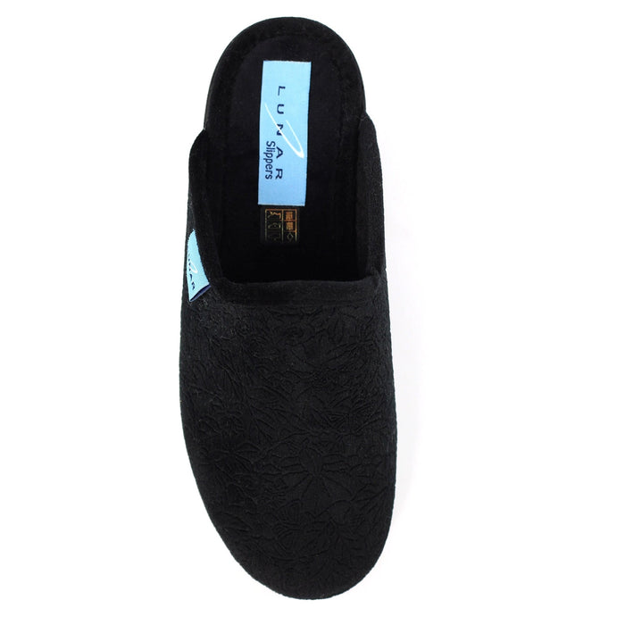 Audrey Black Mule Slipper