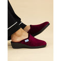 Audrey Burgundy Mule Slipper