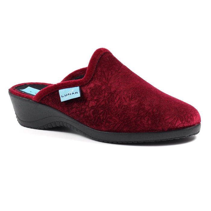 Audrey Burgundy Mule Slipper