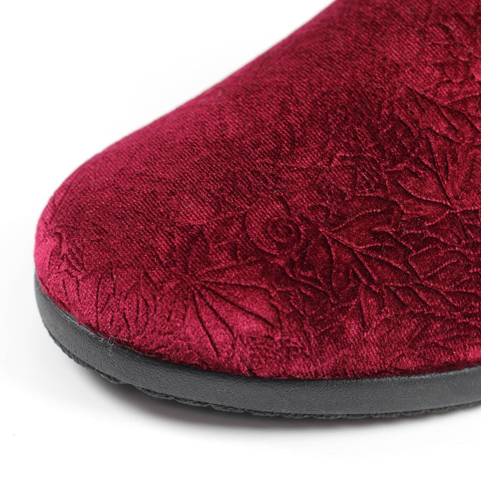 Audrey Burgundy Mule Slipper