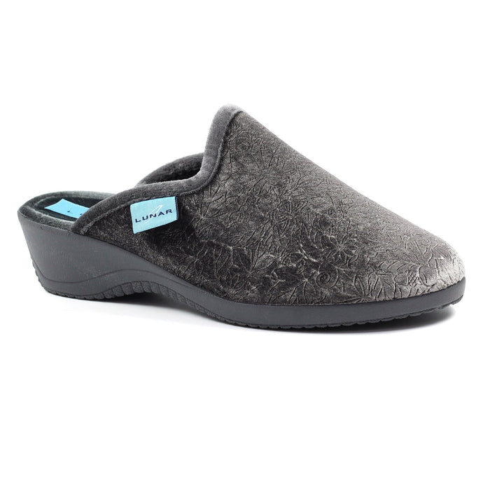 Audrey Grey Mule Slipper