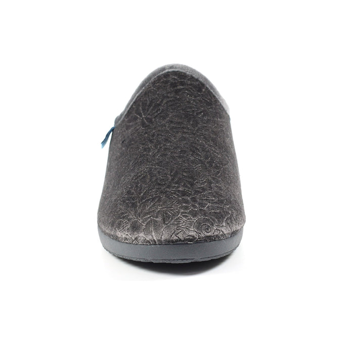 Audrey Grey Mule Slipper