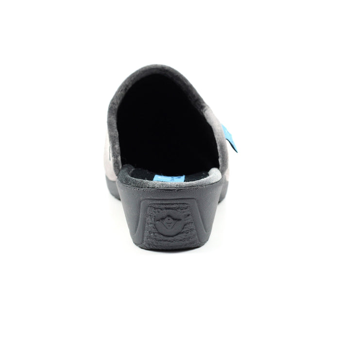 Audrey Grey Mule Slipper