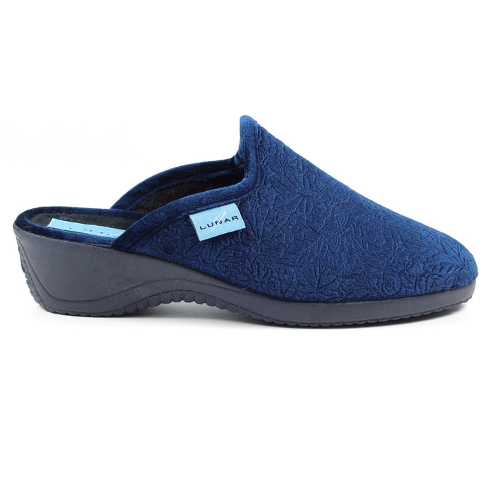 Audrey Navy Mule Slipper