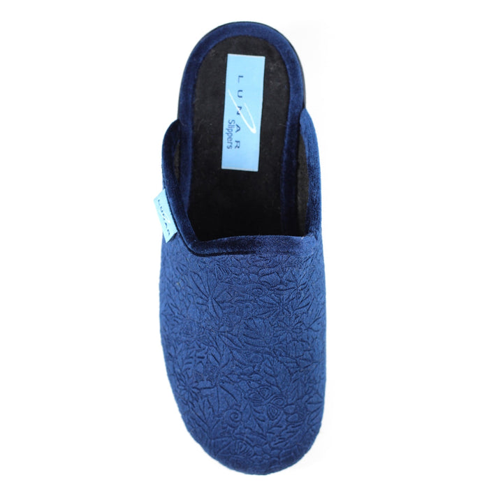 Audrey Navy Mule Slipper