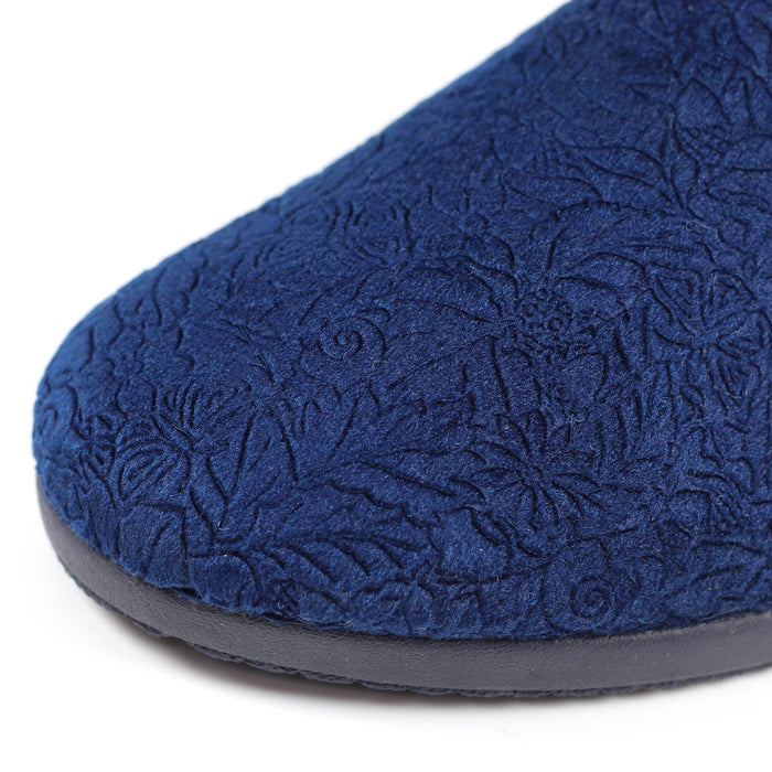 Audrey Navy Mule Slipper