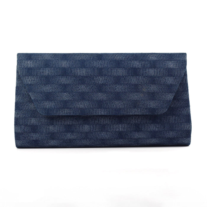 Audrina Navy Clutch Bag