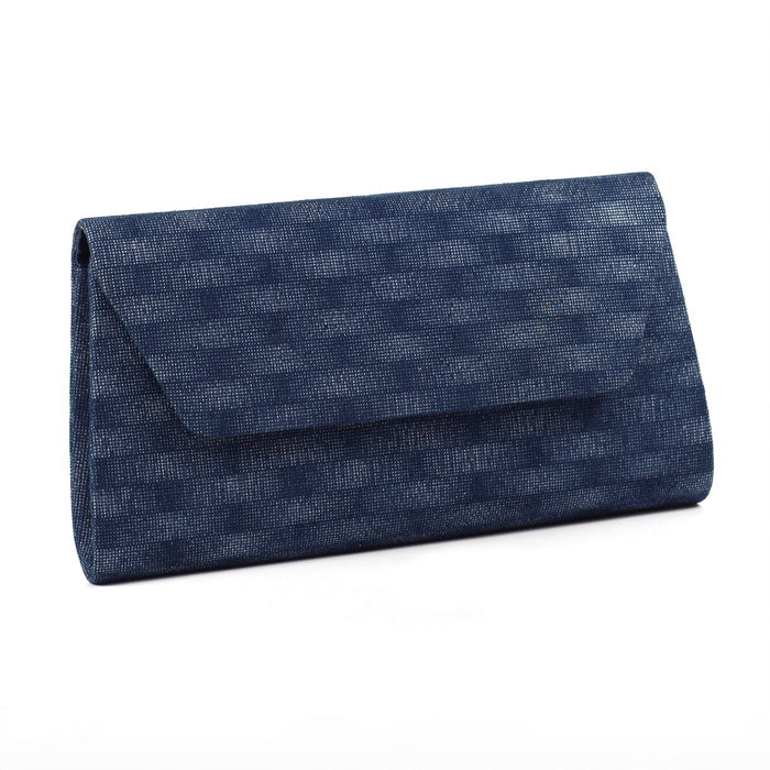 Audrina Navy Clutch Bag