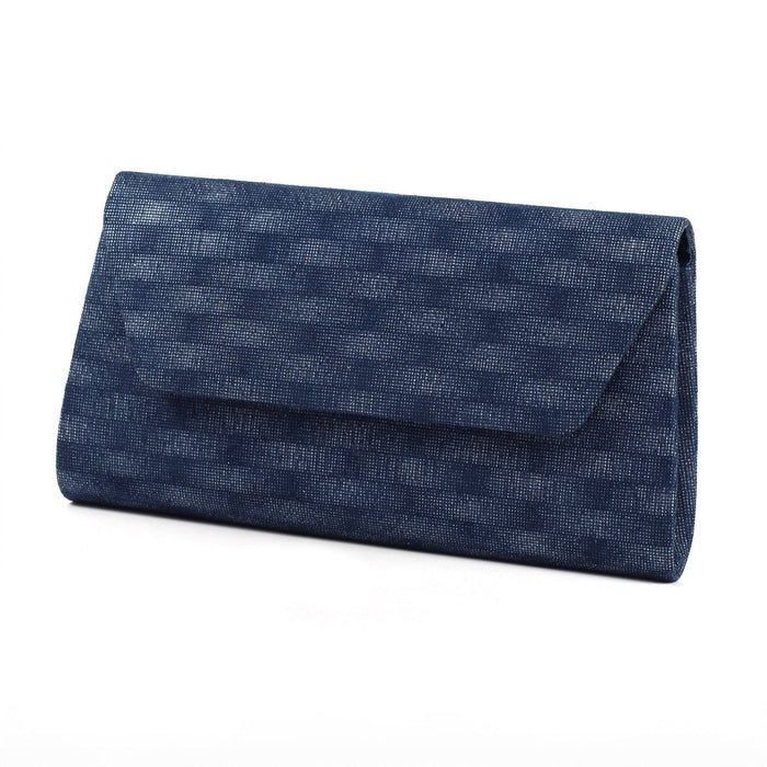 Audrina Navy Clutch Bag