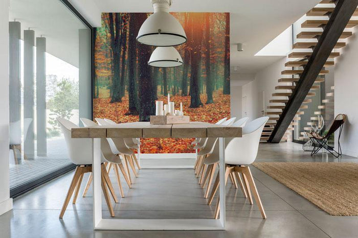 Autumn Forest Landscape Wall Mural-Wall Mural-Eazywallz