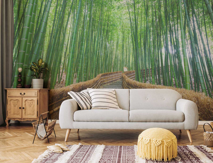 Bamboo grove Wall Mural-Wall Mural-Eazywallz