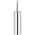 Bath Bliss Casting Toilet Brush with Crystal Ball Tip in Stainless Steel, Silver