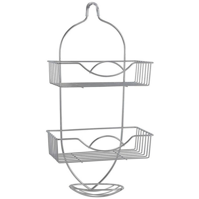 Bath Bliss Shower Caddy in Chrome - 10" X 5" X 20"