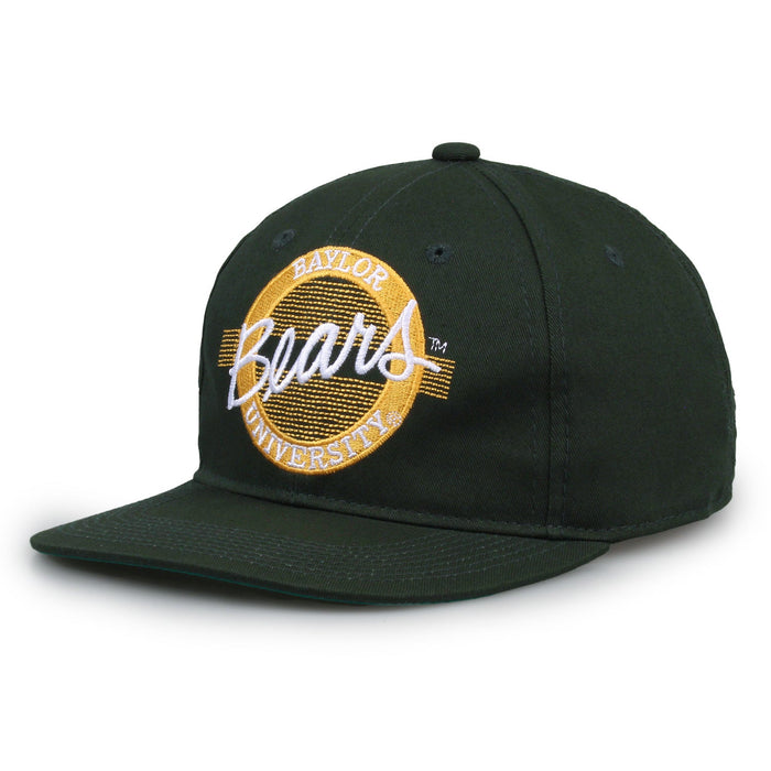 Baylor Bears Retro Circle Snapback - Green, alternate view 1