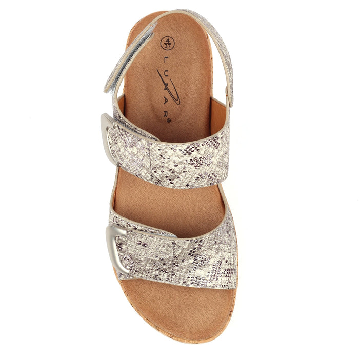 Beatrice Pewter Sandal