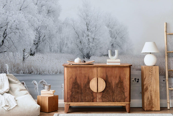 Beautiful winter landscape Wall Mural-Wall Mural-Eazywallz
