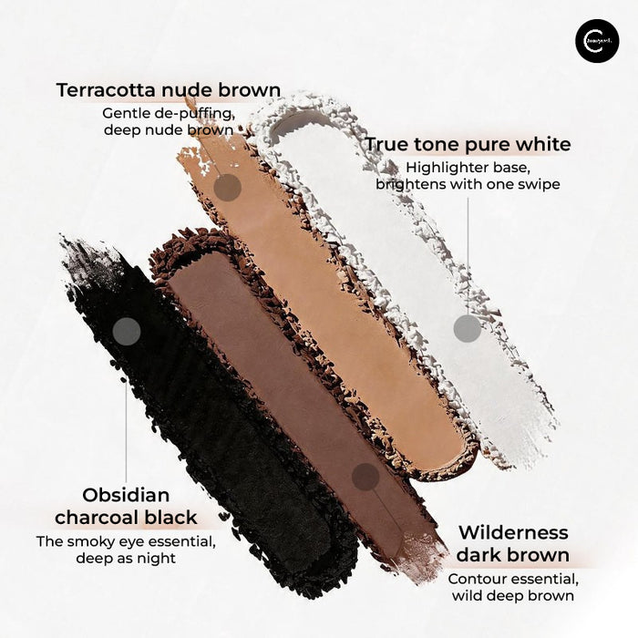 Beautiful You Successful You Black Gold Eight-Color Eyeshadow Palette style #01 detail