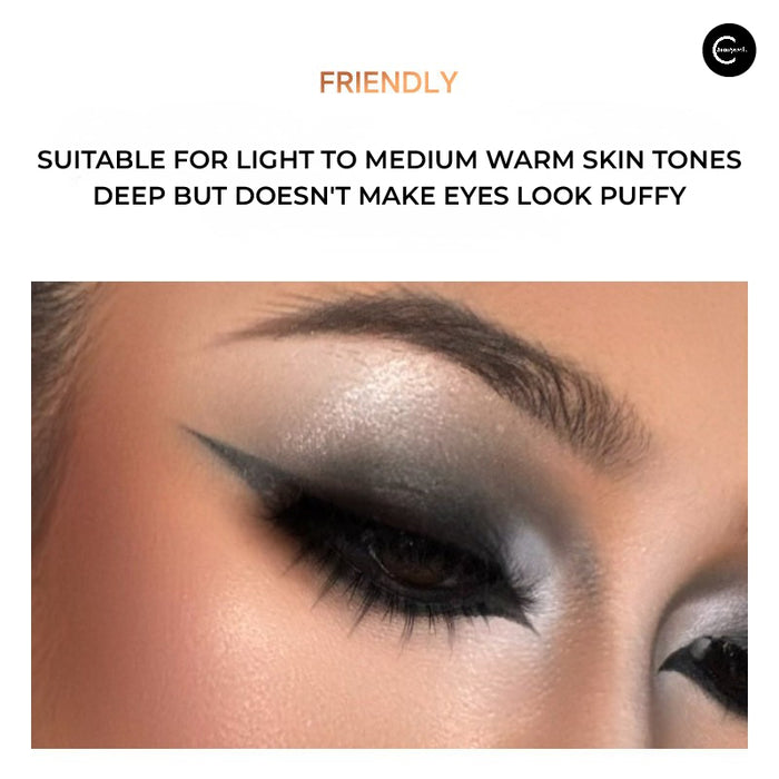 Beautiful You Successful You Black Gold Eight-Color Eyeshadow Palette style #01 detail