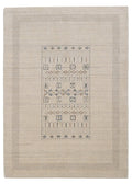 Beige Center Pattern Design Hand Loomed Wool Area Rug - The Rug Decor