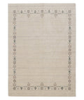 Beige Tribal Border Hand Loomed Wool Area Rug - The Rug Decor