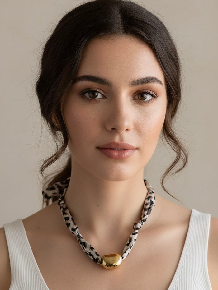 BELLE OF THE BALL Scarf Necklace