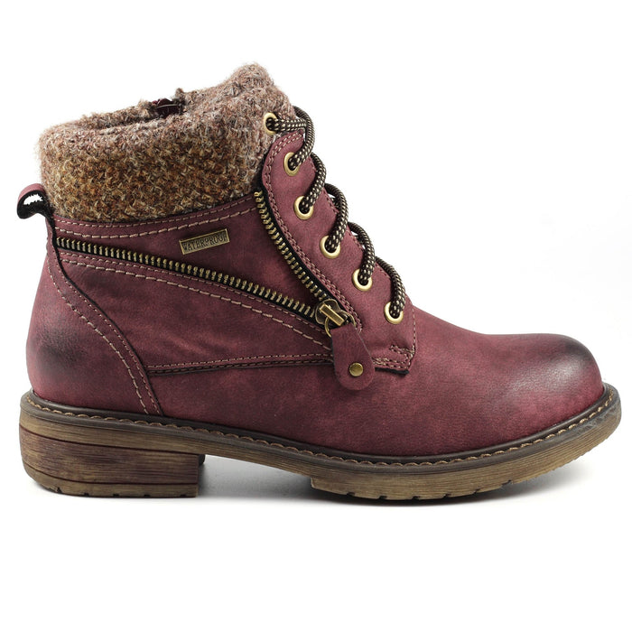 Benson III Burgundy Waterproof Boot