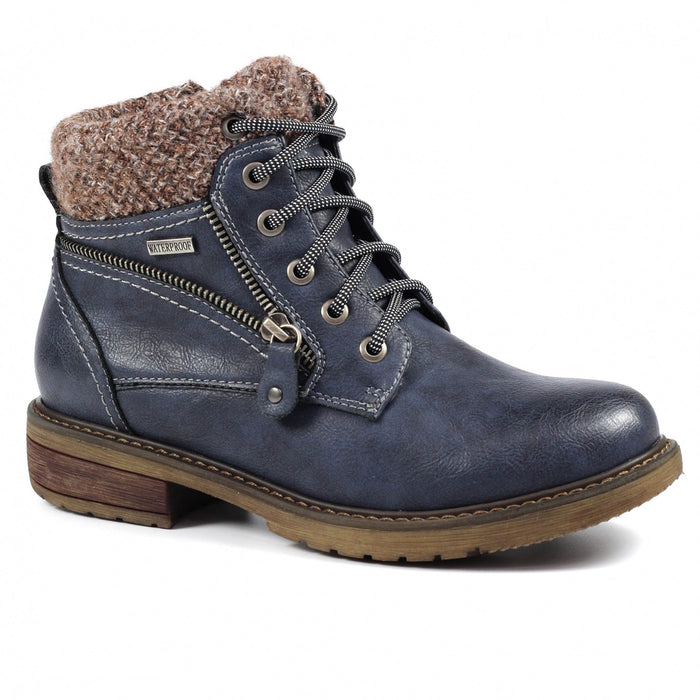 Benson III Navy Waterproof Boot