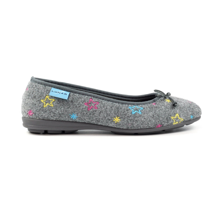 Berry Grey Pump Slipper