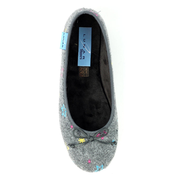 Berry Grey Pump Slipper
