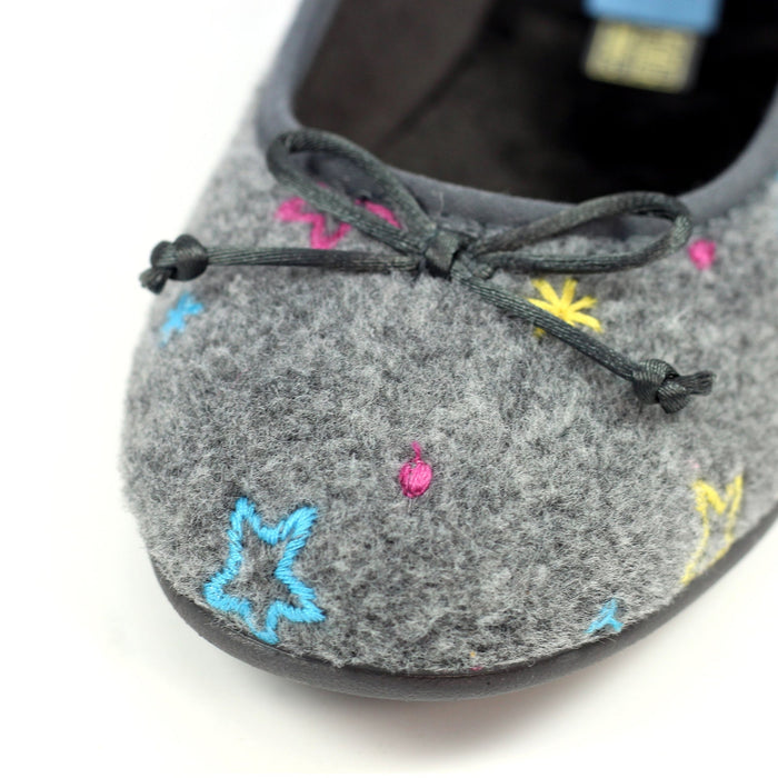 Berry Grey Pump Slipper