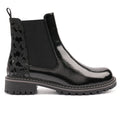 Bessy Black Patent Ankle Boot
