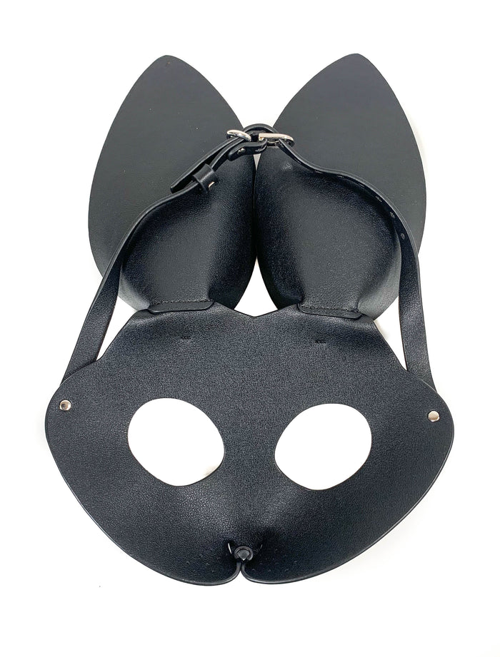 Black Bunny Ears Exotic Rabbit Full face Mask