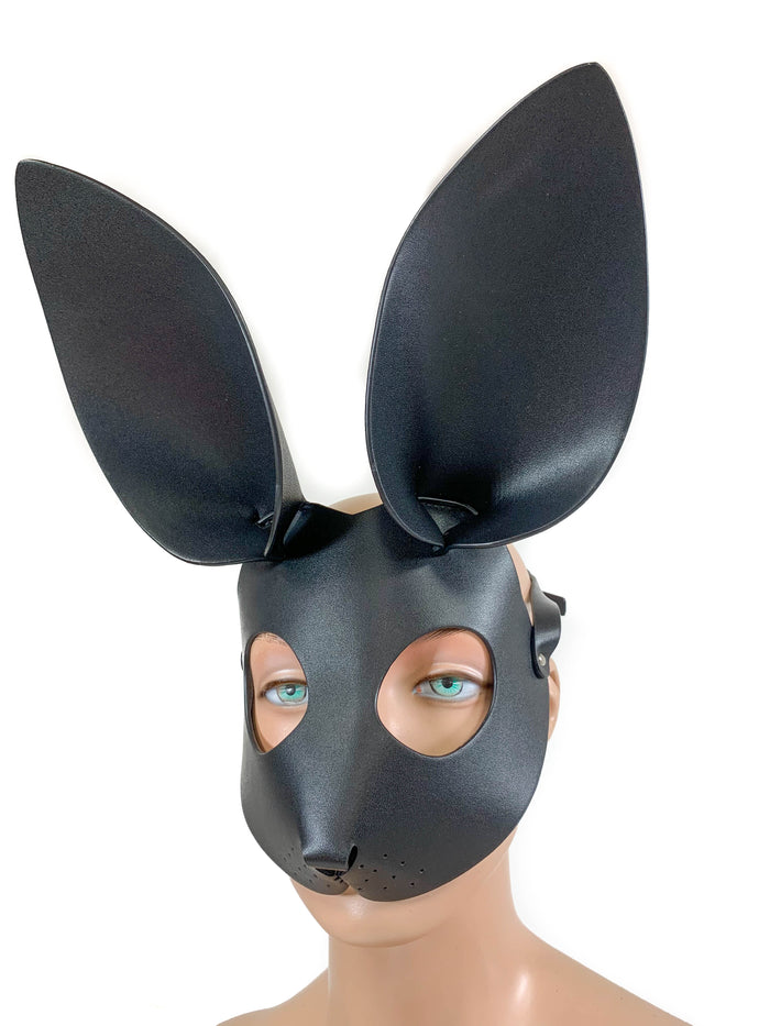 Black Bunny Ears Exotic Rabbit Full face Mask