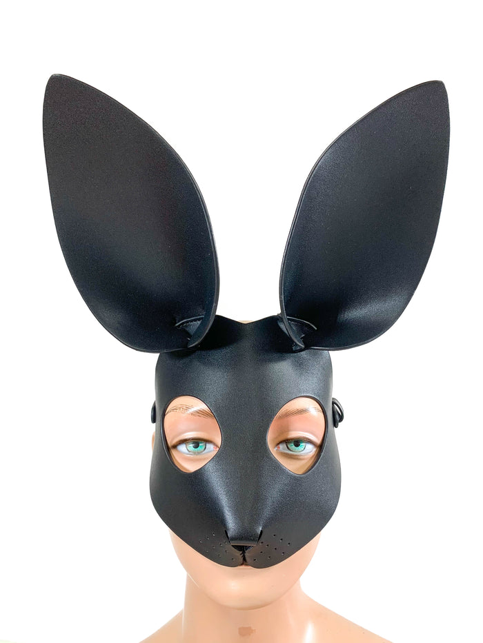 Black Bunny Ears Exotic Rabbit Full face Mask
