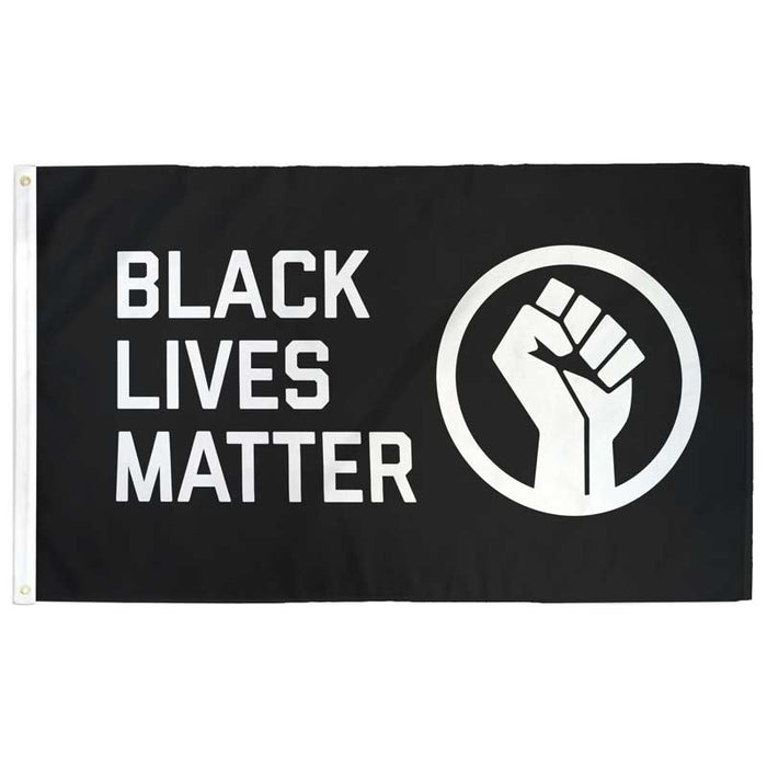 Black Lives Matter Fist Flag