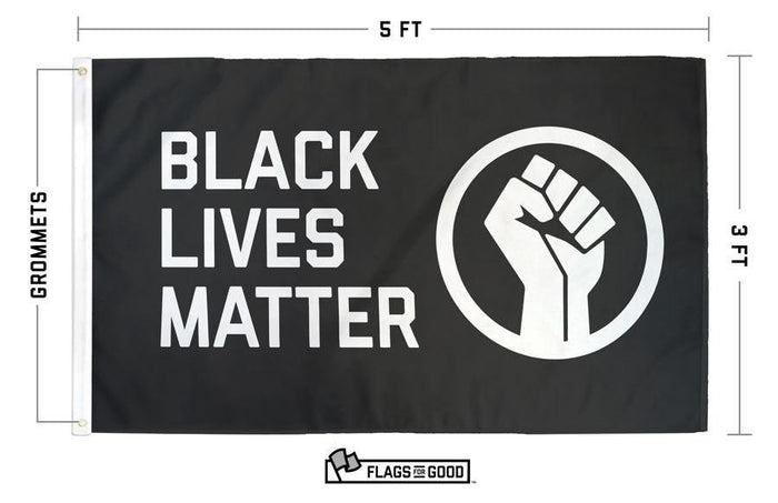 Black Lives Matter Fist Flag