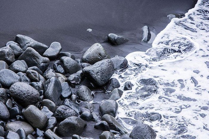Black Rock Tide Wall Mural-Wall Mural-Eazywallz