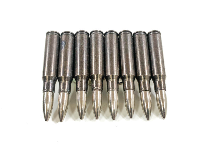 Black Shell Nickle Tips Real Bullet Belt Buckle