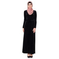 Black Velvet Wrap Dress - Divinity Collection