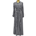 Black & White Geometric Dress - Divinity Collection